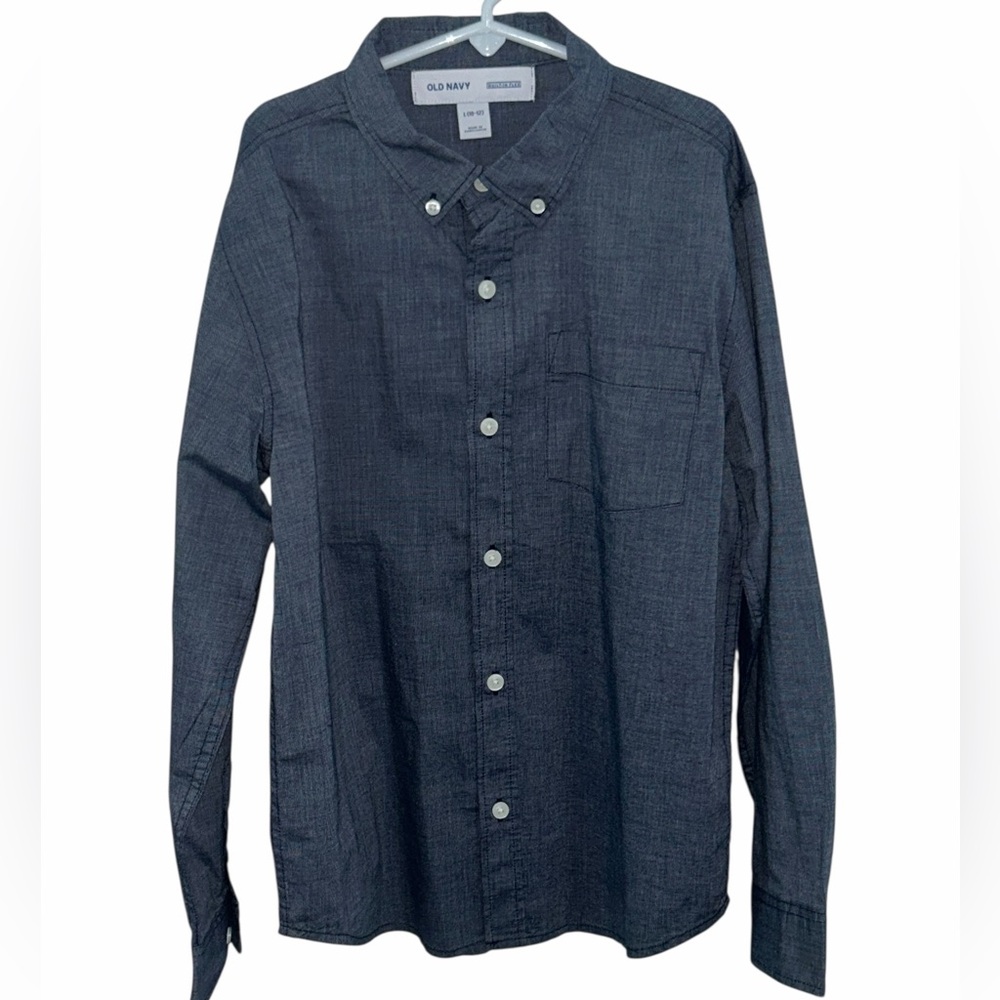 Old Navy Boys’ Blue Button Down Shirt 10/12